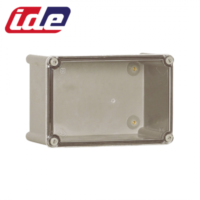 Boîtier polyester étanche IP66 avec couvercle polycarbonate transparent - ROC IDE IDE
