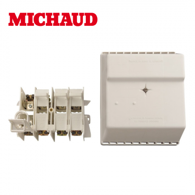 Coffret tétrapolaire coupe circuit à cartouches 22x58 MICHAUD