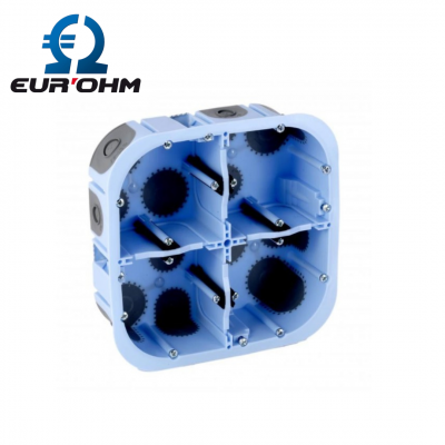 Boite d'encastrement étanche - 2x2 postes - profondeur 50mm EUR'OHM