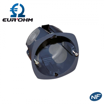 Boîte multi-matériaux 1 poste Ø67mm profondeur 40mm - étanche à l'air EUR'OHM