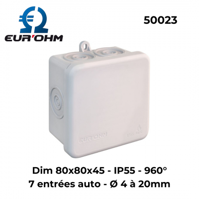Boîte étanche de dérivation IP55 - 960° EUR'OHM