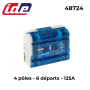 Répartiteur tétrapolaire 125A ou 160A - 6 à 14 départs IDE