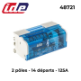 Répartiteur bipolaire 100A ou 125A - 6 à 14 départs IDE