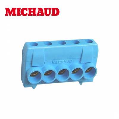 Bornier de neutre 5x 6 à 25mm² MICHAUD
