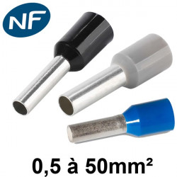 Embouts de câblage pour fil souple de 0,5 à 50mm² Hilpress Embouts de câblage pour fil souple de 0,5 à 50mm² Hilpress