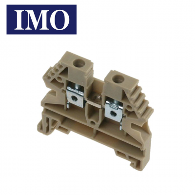 Borne ER 6mm² à vis - Bornier à clipser sur rail DIN IMO