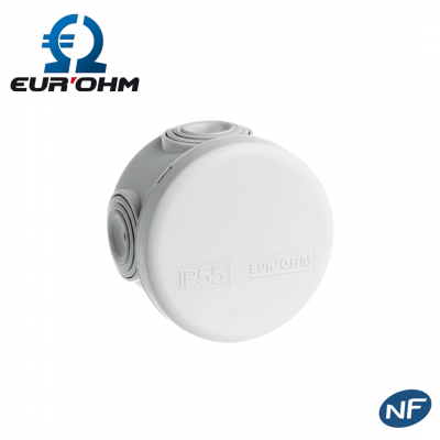 Boite de dérivation étanche IP55 avec couvercle clipsable EUR'OHM