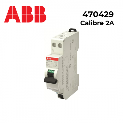 Disjoncteur Phase Neutre 4.5kA à raccordement rapide - Courbe C - 2A à 32A ABB