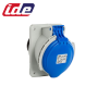 Prise femelle P17 CEE 2P+T 32A étanche IP44 ou IP67 à encastrer sur coffret IDE