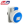 Prise femelle CEE 2P+T 16A étanche IP44 ou IP67 à encastrer sur coffret IDE