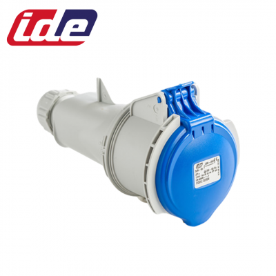 Prise mobile femelle P17 CEE 2P+T 32A étanche IP44 ou IP67 IDE