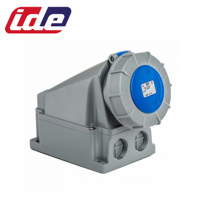 Socle de prise femelle 2P+T 63A étanche IP67 avec ou sans fil pilote IDE