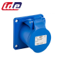 Prise droite femelle CEE P17 2P+T 16A étanche IP44 à encastrer IDE