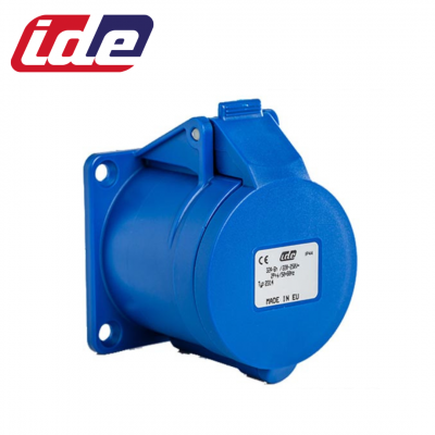 Prise droite femelle CEE P17 2P+T 32A étanche IP44 à encastrer IDE