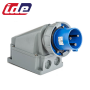 Socle de prise mâle P17 2P+T 63A étanche IP67 à encastrer IDE