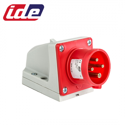 Socle de prise mâle 3P+T 16A étanche IP44 ou IP67 IDE