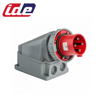 Socle de prise mâle 3P+T 63A étanche IP67 IDE