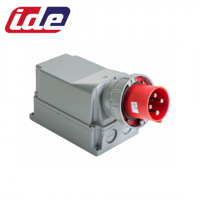 Socle de prise mâle 3P+T 125A étanche IP67 IDE