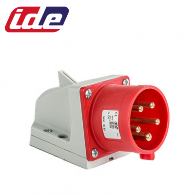 Socle de prise mâle CEE 3P+N+T 16A étanche IP44 ou IP67 IDE