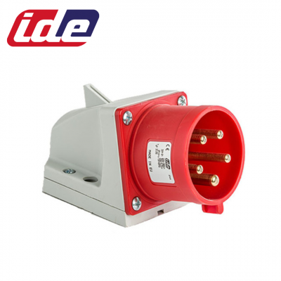 Socle de prise mâle CEE 3P+N+T 32A étanche IP44 ou IP67 IDE