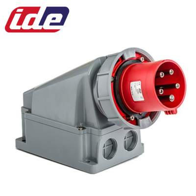 Socle de prise mâle 3P+N+T 63A étanche IP67 IDE
