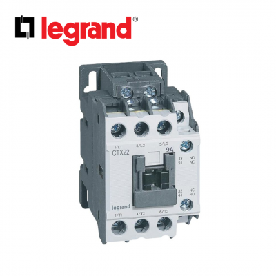Contacteur de puissance CTX³22 3 pôles - 9A à 18A - 24V à 380V LEGRAND