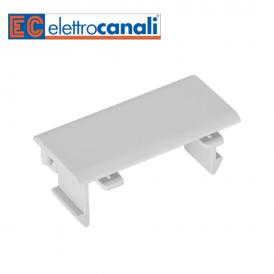 Jonction couvercle/appareillage 45mm pour moulure PVC blanche ELETTROCANALI