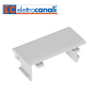 Jonction couvercle/appareillage 45mm pour moulure PVC blanche ELETTROCANALI