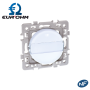 Bouton poussoir à fermeture avec porte étiquette SQUARE EUR'OHM