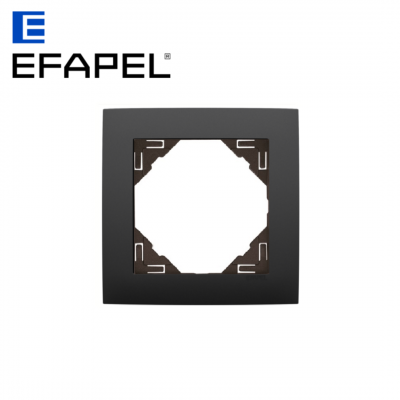 Plaque de finition 1 poste noir mat LOGUS 90 EFAPEL