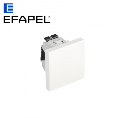 Interrupteur poussoir à bascule 2 modules noir mat EFAPEL