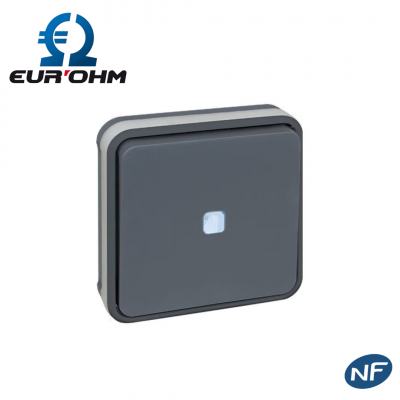 Interrupteur étanche va-et-vient avec témoin lumineux encastrable IP55 EUR'OHM