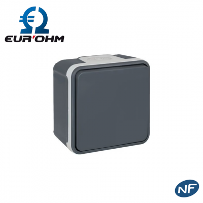 Interrupteur étanche bouton poussoir en saillie IP55 EUR'OHM