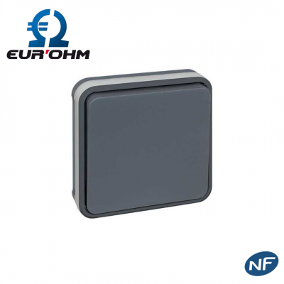 Interrupteur étanche bouton poussoir encastrable IP55 EUR'OHM