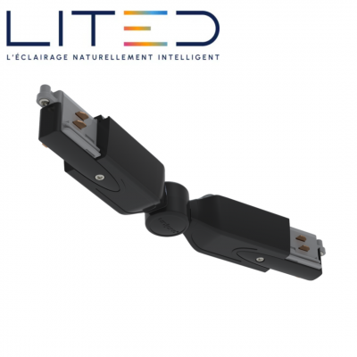 Jonction rotative UNIPRO pour rail 3 allumages ON/OFF LITED