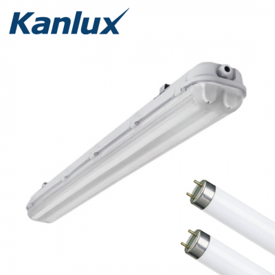 Réglette LED MAH PLUS 2x58W avec 2 tubes T8 24W étanche IP65 KANLUX