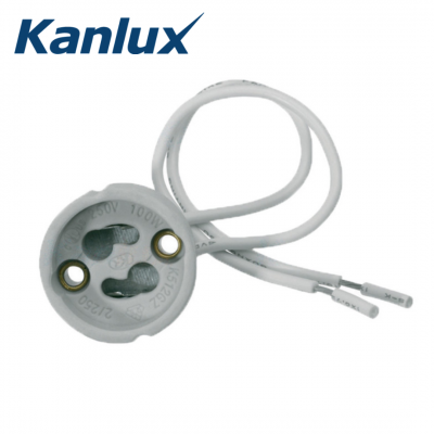 Douille pour ampoule GU10 en céramique avec 2 fils KANLUX