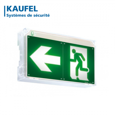 BAES d'évacuation BRIO+ autotestable ultra plat SATI IP65 KAUFEL
