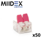 Bornes automatiques à levier pour fils souples 2 à 5 entrées MIIDEX LIGHTING