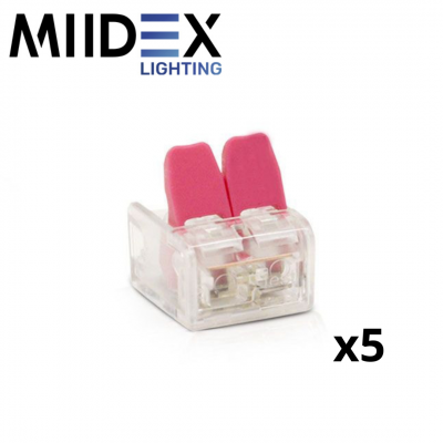 Connecteurs automatiques à levier pour fils souple 2 à 5 entrées MIIDEX LIGHTING