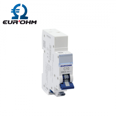 Disjoncteur divisionnaire Phase Neutre - 4.5kA - Courbe C - 10A EUR'OHM
