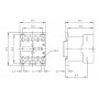 Contacteur bobine 48V - 3NO + 1 NO 4kW 9a 48V AC (fixable sur rail DIN) IMO