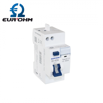 Interrupteur différentiel Phase Neutre - 30 mA - Type AC - 40A EUR'OHM