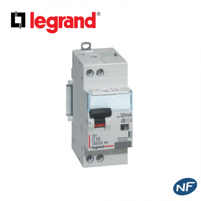 Disjoncteur différentiel Phase Neutre - 4,5kA - 30mA - Type AC - 10A ou 25A LEGRAND