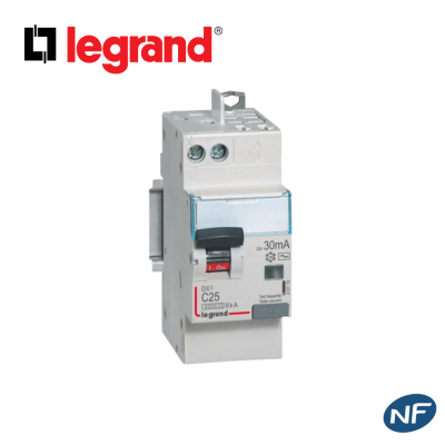 Disjoncteur différentiel Phase Neutre - 4,5kA - 30mA - Type AC - 25A ou 32A LEGRAND