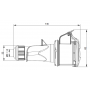 Prise femelle CEE 2P+T 16A étanche IP44 ou IP67 IDE