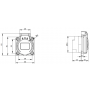 Prise femelle 2P+T 16A étanche IP54 ou IP67 à encastrer sur coffret IDE