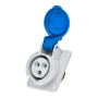 Prise femelle CEE 2P+T 16A étanche IP44 ou IP67 à encastrer sur coffret IDE