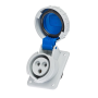 Prise femelle CEE 2P+T 16A étanche IP44 ou IP67 à encastrer sur coffret IDE
