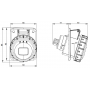 Prise femelle CEE 2P+T 16A étanche IP44 ou IP67 à encastrer sur coffret IDE